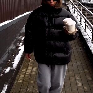 H&M Premium collection oversized down Puffer Jacket